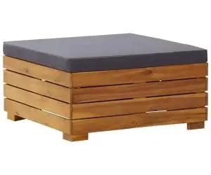 vidaXL Taburet modular cu pernă, 1 buc., lemn masiv de acacia