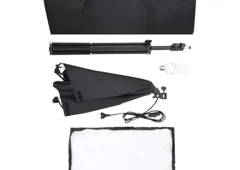 Lumini de studio profesionale, 2 buc., negru, 40 x 60 cm, oțel - 5/5