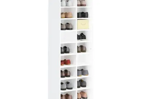 Pantofar, alb, 54x34x183 cm, PAL - 3/5