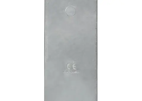 Ancore de gard, 2 buc., argintiu, 7x6x60 cm, oțel galvanizat - 4/5