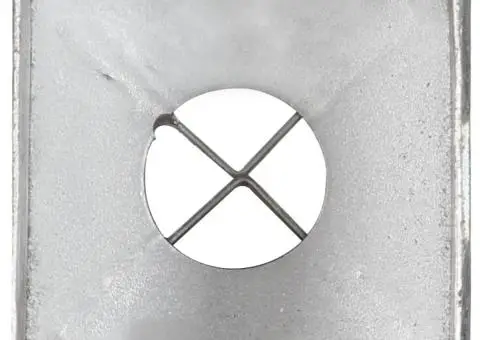 Țăruși de sol, 12 buc., argintiu, 8x8x91 cm, oțel galvanizat - 5/5