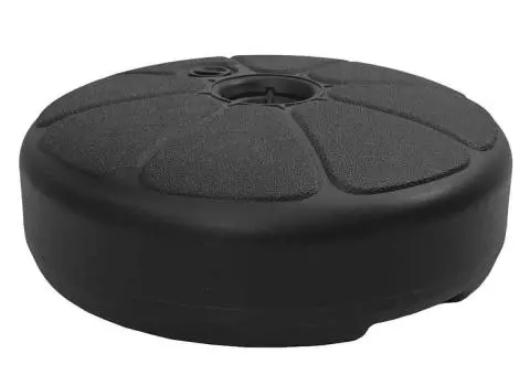 Suport de umbrelă, negru, 15 L, umplere cu nisip/apă - 2/5