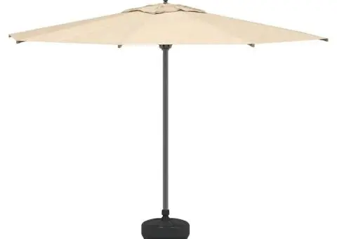 Suport de umbrelă, negru, 15 L, umplere cu nisip/apă - 4/5