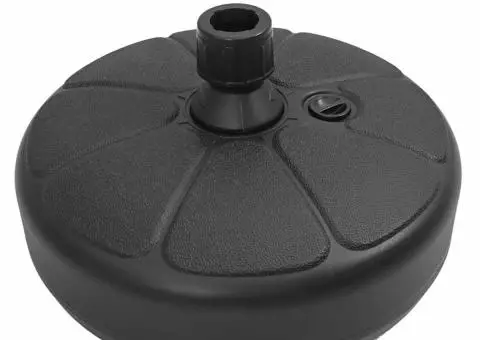 Suport de umbrelă, negru, 15 L, umplere cu nisip/apă - 5/5