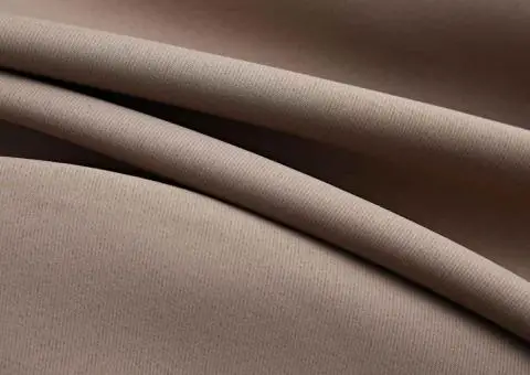 Draperii opace cu inele metalice, 2 buc., gri taupe, 140x225 cm - 4/5