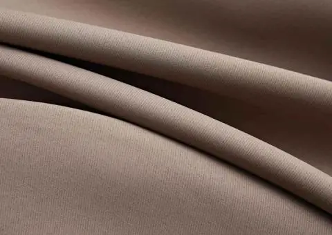 Draperie opacă cu inele metalice, gri taupe, 290 x 245 cm - 4/5