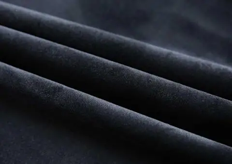 Draperii opace cu cârlige, 2 buc., negru, 140x245 cm, catifea - 3/5