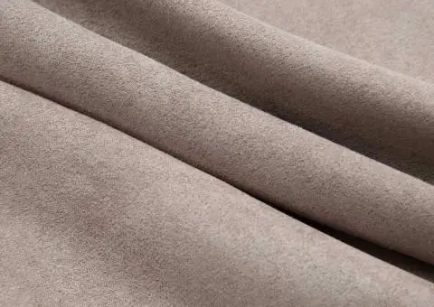 Draperii opace cu inele metalice, 2 buc., gri taupe, 140x225 cm - 4/5