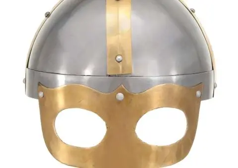 Coif de viking, aspect antic, jocuri pe roluri, argintiu, oțel - 2/5