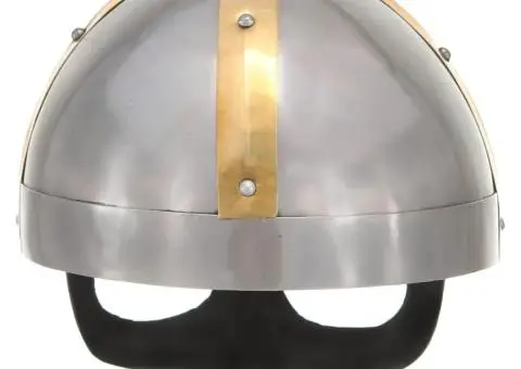 Coif de viking, aspect antic, jocuri pe roluri, argintiu, oțel - 4/5