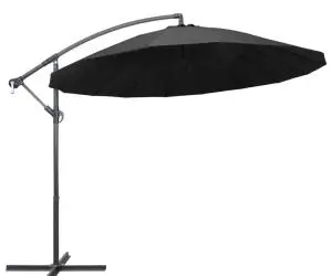 vidaXL Umbrelă de soare suspendată, antracit, 3 m, stâlp de aluminiu