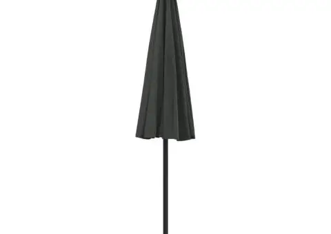 Umbrelă de soare de exterior, stâlp aluminiu, antracit, 270 cm - 4/5