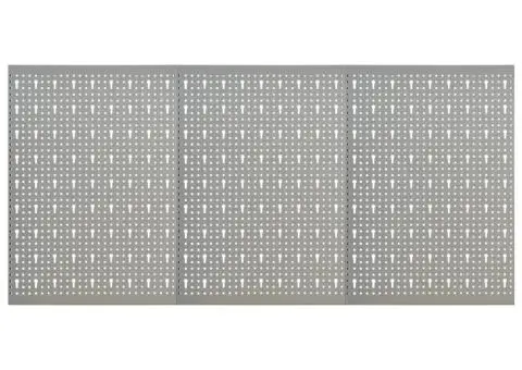 Panouri pentru scule de perete, 3 buc., 40 x 58 cm, oțel - 1/5