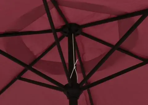 Umbrelă de soare, roșu burgund, 200 x 224 cm, aluminiu - 5/5