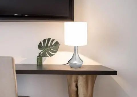 Veioze, 2 buc., senzor de atingere, alb, E14 - 1/5