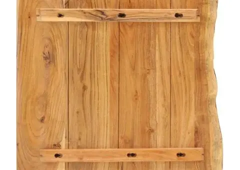 Blat lavoar de baie, 80x52x2,5 cm, lemn masiv de acacia - 2/5