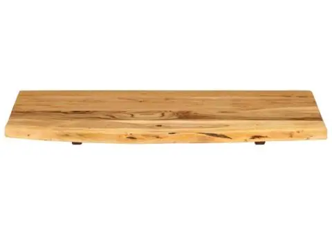Blat lavoar de baie, 80x52x2,5 cm, lemn masiv de acacia - 3/5