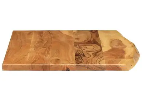 Blat lavoar de baie, 80x52x2,5 cm, lemn masiv de acacia - 4/5