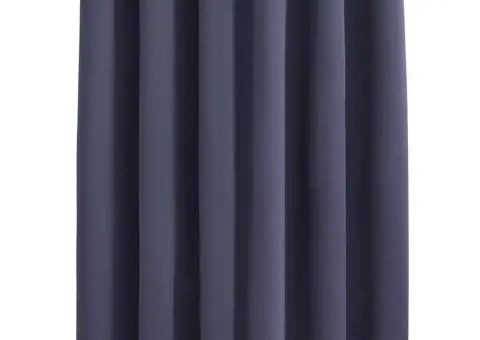 Draperie opacă cu inele metalice, antracit, 290 x 245 cm - 2/5