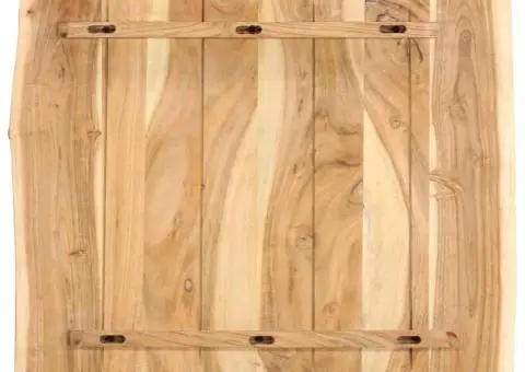 Blat de masă, 58x(50-60)x2,5 cm, lemn masiv de acacia - 2/5