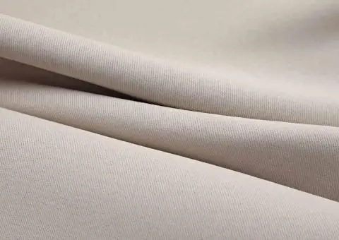 Draperii opace cu inele metalice, 2 buc., bej, 140 x 175 cm - 4/5