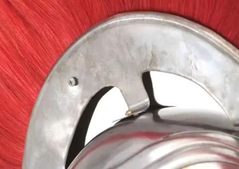 Coif soldat roman antic, joc de rol, argintiu, oțel - 5/5