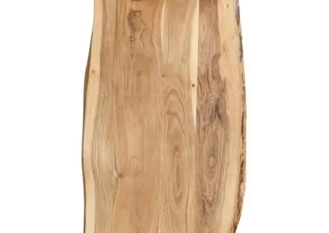 Blat de masă, 118x(50-60)x2,5 cm, lemn masiv de acacia - 1/5