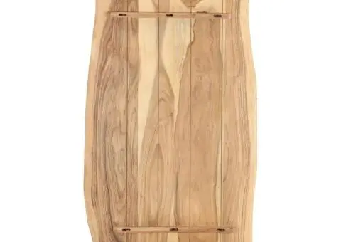 Blat de masă, 118x(50-60)x2,5 cm, lemn masiv de acacia - 2/5