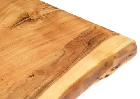 Blat de masă, 118x(50-60)x2,5 cm, lemn masiv de acacia - 3/5