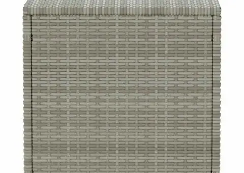 Ladă de depozitare de grădină, gri, 100x50x50 cm, poliratan - 5/5