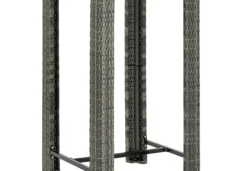 Masă de bar de grădină, gri, 60,5 x 60,5 x 110,5 cm, poliratan - 1/5