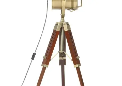 Lampă de podea cu trepied, 69 cm, lemn masiv de mango - 4/5