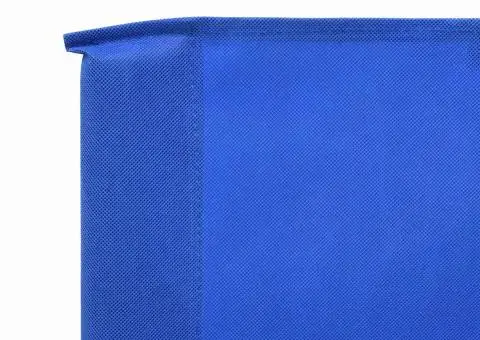 Paravan anti-vânt cu 9 panouri, azur, 1200 x 80 cm, textil - 4/5