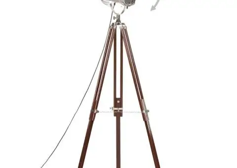 Lampă de podea cu trepied, 180 cm, lemn masiv de mango - 3/5