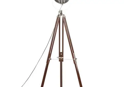 Lampă de podea cu trepied, 180 cm, lemn masiv de mango - 5/5