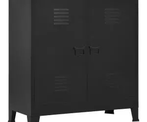 vidaXL Dulap industrial de depozitare, negru, 90x40x100 cm, oțel