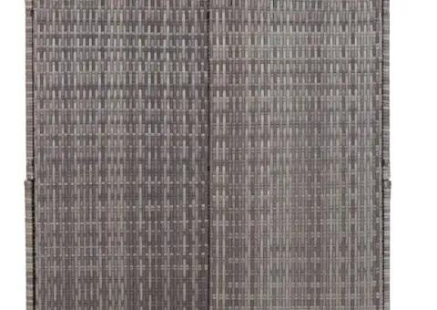 Ladă de depozitare de grădină, gri, 150x100x100 cm, poliratan - 5/5