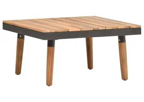 Set mobilier de grădină cu perne, 4 piese, lemn masiv de acacia - 3/5