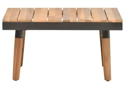 Set mobilier de grădină cu perne, 4 piese, lemn masiv de acacia - 4/5