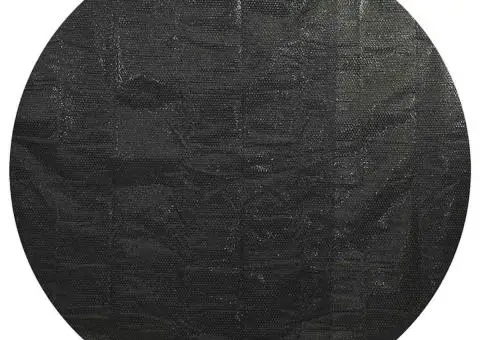 Prelată piscină, negru, 381 cm, PE - 3/5