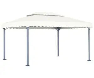 48062 vidaXL Gazebo 400x300 cm Cream Aluminium