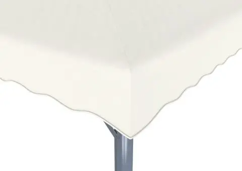 48062 Gazebo 400x300 cm Cream Aluminium - 4/5