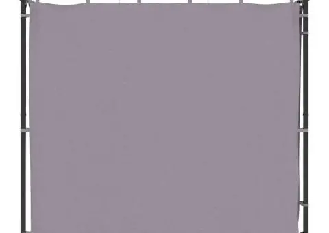 Pavilion cu draperii, antracit, 3 x 6 m, oțel - 5/5