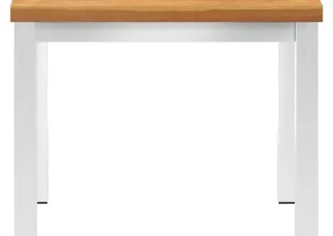 Masă laterală de grădină, 45 x 45 x 38 cm, lemn acacia și oțel - 3/5