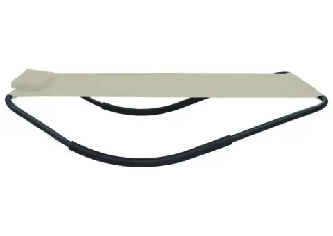 Pat de grădină, crem, 200 x 90 cm, oțel - 3/5