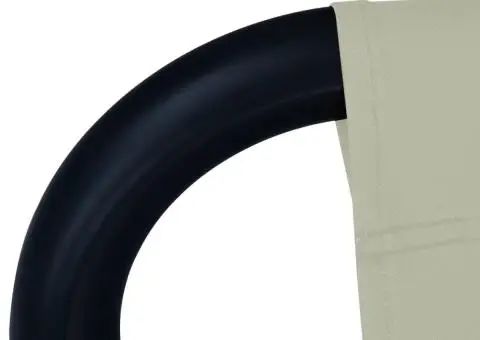 Pat de grădină, crem, 200 x 90 cm, oțel - 5/5