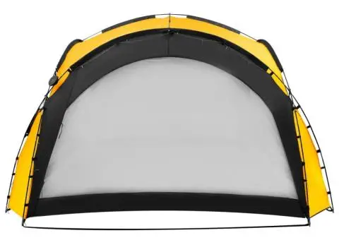 Cort petrecere cu LED, 4 pereți laterali, galben, 3,6x3,6x2,3 m - 5/5