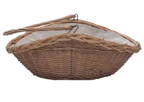 Coș pentru lemne de foc cu mâner, maro, 61,5x46,5x52 cm salcie - 5/5