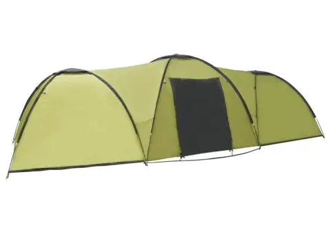 Cort camping tip iglu, 8 persoane, verde, 650x240x190 cm - 3/5
