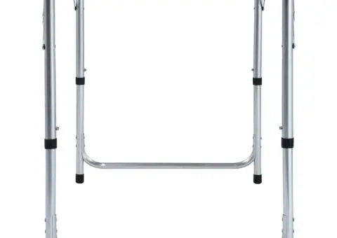 Masă de camping pliabilă, gri, 120 x 60 cm, aluminiu - 4/5